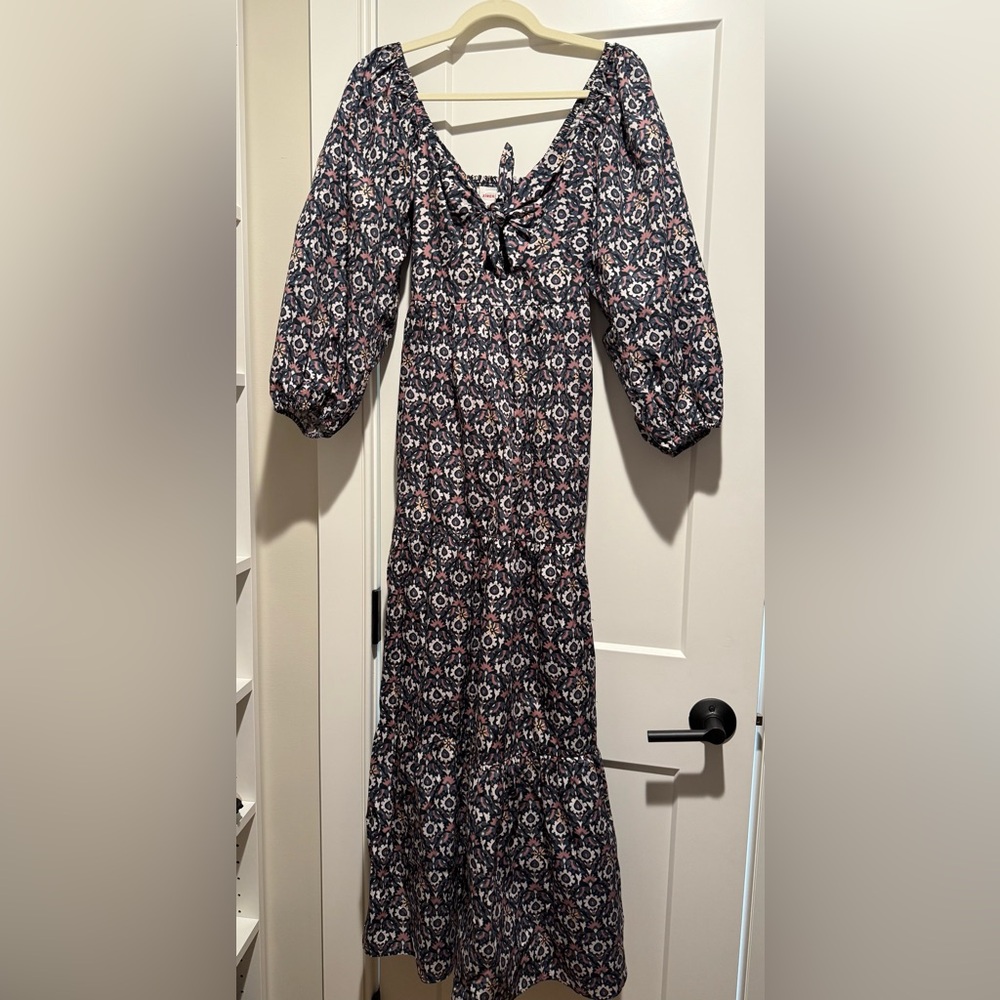 Xirena Floral Print Tie Dress, Medium